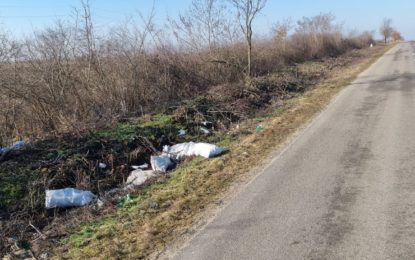 Peste 200 de tone de deșeuri, strânse de pe drumurile județene în 2022