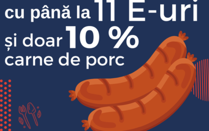 Crenvurști de porc cu până la 11 E-uri și doar 10 % carne de porc​ ! Verifică produsele cu Aplicația InfoCons înainte de a le achiziționa !