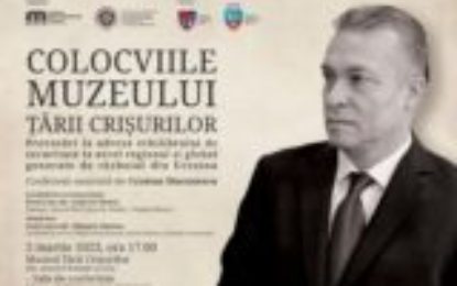 Cristian Diaconescu va participa la coferinţa din 2 martie a „Colocviilor Muzeului Ţării Crişurilor”