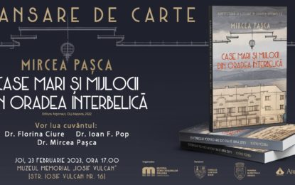 Mircea Paşca îşi va lansa joi cartea „Case mari și mijlocii din Oradea interbelică”