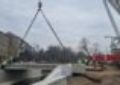 S-au montat grinzile la noul pod peste Peța din cartierul Ceyrat