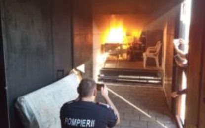 Persoană arsă de vie într-un gang din zona centrală a municipiului Oradea