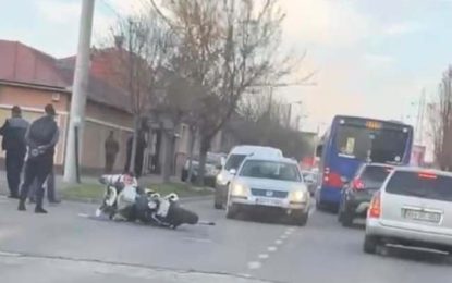 Un motociclist a ajuns la spital în urma unui accident produs pe str Oneștilor