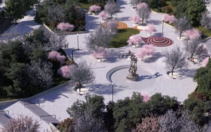 Amenajarea Piațetei Magnoliei, realizată în procent de 90%