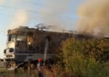 A luat foc locomotiva trenului Regio 3072 Oradea- Cluj. Pasagerii s-au autoevacuat.