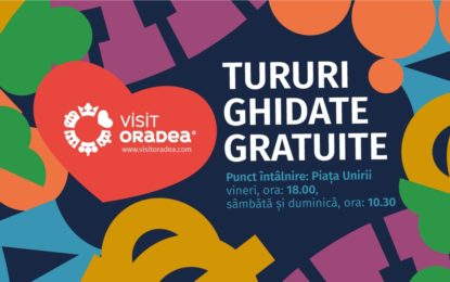 Visit Oradea oferă tururi ghidate gratuite turiștilor și orădenilor interesați,  în perioada iunie – septembrie 2023