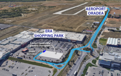 Locuri de parcare la ERA pentru pasagerii de la Aeroportul Oradea