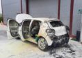 Incendiu la un autoturism, cu pericol de propagare la un depozit de pe strada Uzinelor din Oradea