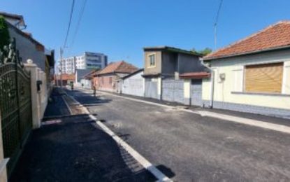 Lucrările de modernizare a străzii Gh. Ionescu Sisești se apropie de finalizare