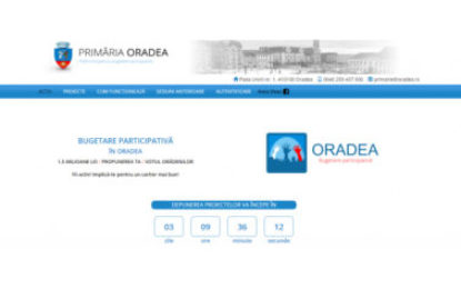 Primaria Oradea a lansat selecția de proiecte publice prin platforma on-line ”Oradea – Bugetare participativă 2023” activ.oradea.ro