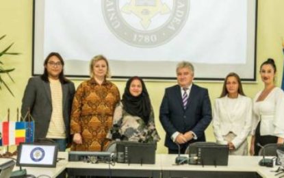 Însărcinatul cu afaceri al Ambasadei Indoneziei la București, doamna Vidya Pertiwi, a vizitat Universitatea din Oradea