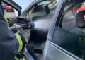 Incendiu la un autoturism, pe strada Doina din Oradea