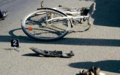 Biciclist accidentat mortal la Dumbrava