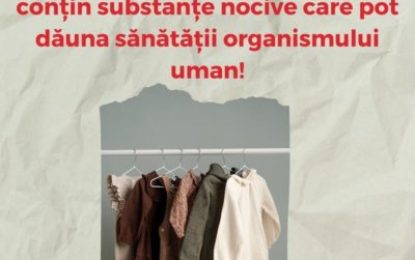 Alertă protecția consumatorilor! Articole de îmbrăcăminte ce conțin substanțe nocive care pot dăuna sănătății organismului uman!
