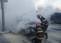 Incendiu la un autoturism aflat în mers, pe strada Meșteșugarilor din Oradea