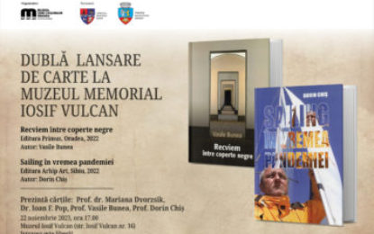 Dublă lansare de carte la Muzeul Memorial „Iosif Vulcan”