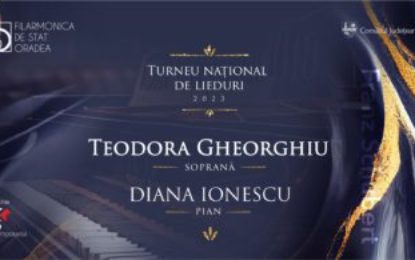 Soprana Teodora Gheorghiu și pianista Diana Ionescu aduc muzica lui Schubert şi la Oradea