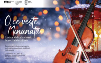 Recital de vioară, miercuri la Muzeul Aurel Lazăr