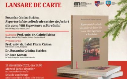 Lansare carte Ruxandra Scridon la Complexul Muzeului Ţării Crişurilor