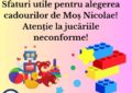 InfoCons: Sfaturi utile pentru alegerea cadourilor de Moș Nicolae! Atenție la jucăriile neconforme!