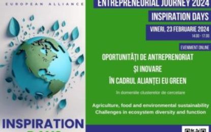 Universitatea din Oradea și EU GREEN – EVENIMENT ON-LINE – „Zile inspiraționale pentru antreprenoriat și inovare”