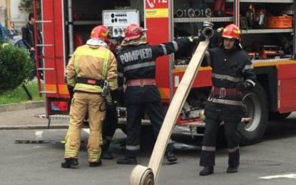 Incendiu la un supermarket din Oradea