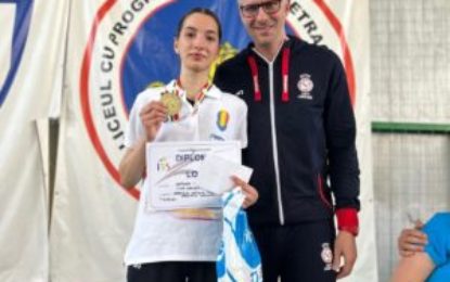 Orădeanca Alexandra Drăgan este campioană națională de tineret la spadă feminin