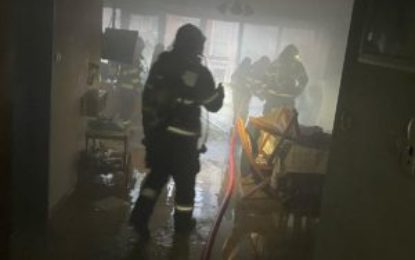 Incendiu izbucnit într-un bloc din Oradea