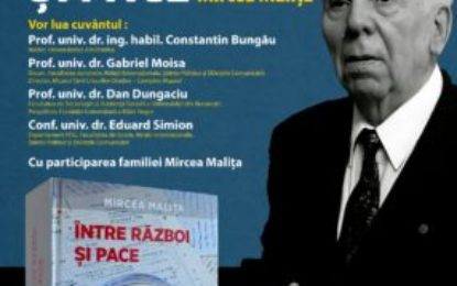 Universitatea din Oradea, lansare volum „Între război și pace” – acad. Mircea Malița
