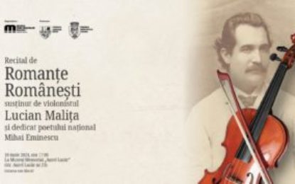 Recital de vioară dedicat poetului Mihai Eminescu