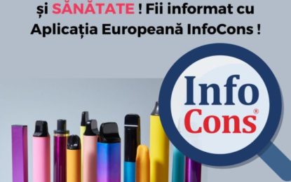 ATENȚIE! ALERTE privind țigările electronice de unică folosință, pericol de RISC CHIMIC și SĂNĂTATE! Fii informat cu Aplicația Europeană InfoCons!