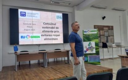 Workshop EU GREEN – „studenții” școlii de vară Polis au învățat cum să reducă risipa de alimente