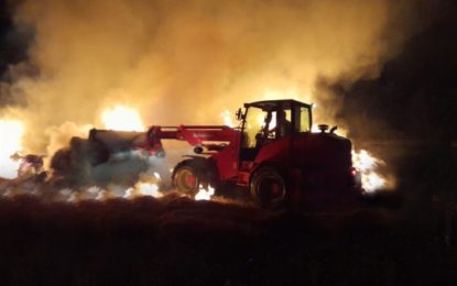 Incendiu violent la o gospodărie din Tria