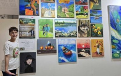 Un tânăr artist orădean a expus la sediul UNESCO din Paris