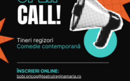 Teatrul Regina Maria lansează un Open Call adresat tinerilor regizori din România, având ca tematică comedia contemporană