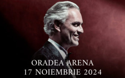 Au fost suplimentate biletele pentru concertul extraordinar  al tenorului Andrea Bocelli de la Oradea Arena