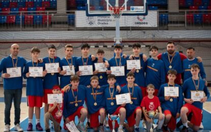 Echipa de baschet masculin U14 a clubului CSM Oradea a câştigat titlul de campioană a României!