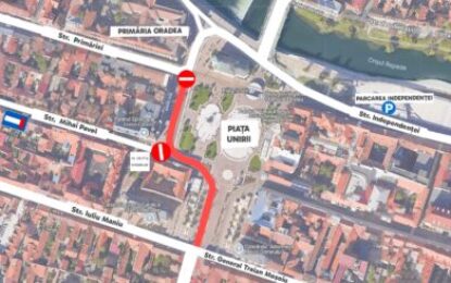 Restricții de circulație temporare în Piața Unirii pentru buna desfășurare a concertului Loredanei