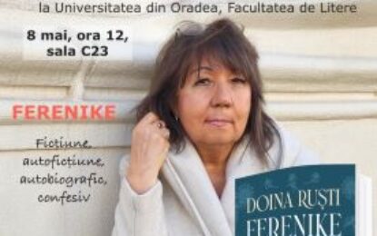Scriitoarea Doina Ruști, oaspetele Facultății de Litere