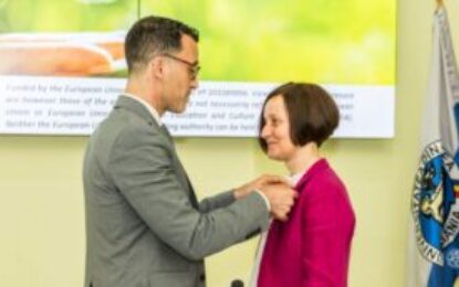 Ceremonie de decernare a Ordinului „Palmes Académiques” – grad de Cavaler  doamnei conf. univ. dr. Daciana Vlad