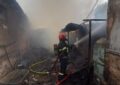 Incendiu violent în Vadu Crișului